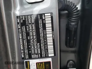 2020 Mercedes-Benz GLS with VIN 4JGFF5KE7LA132360, listed as a Copart auction lot 43253805 with 98,736 mi miles and Salvage Title. Bid and sale history available at carsss.com. Image 14.