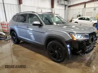 2022 Volkswagen Atlas SE with VIN 1V2KP2CA5NC550397, listed as a Copart auction lot 87377514 with 56,235 mi miles and Salvage title. Bid and sale history available at DreamBid. Image 4.
