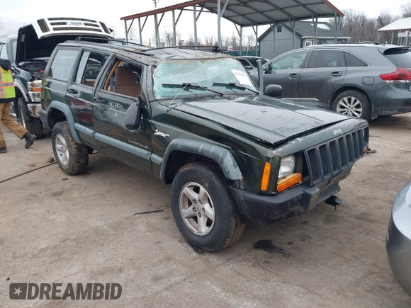 1997 Jeep Cherokee Sport with VIN 1J4FJ68SXVL582060, listed as a IAAI auction lot 41333519 with 183,580 mi miles. Bid and sale history available at carsss.com. Image 1.
