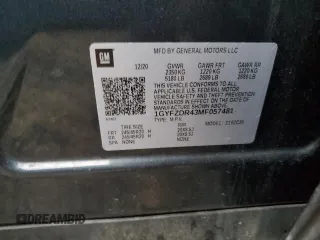 2021 Cadillac XT4 AWD Premium Luxury with VIN 1GYFZDR43MF057481, listed as a Copart auction lot 80966804 with 52,339 mi miles and Salvage Title. Bid and sale history available at carsss.com. Image 13.