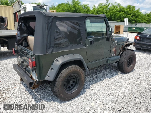 1998 Jeep Wrangler Sahara с VIN 1J4FY49S0WP727745, выставлен на аукционе Copart как лот 60546955 с пробегом 139 476 миль миль и Чистый • Clean title. История ставок и продаж доступна на DreamBid. Изображение 3.