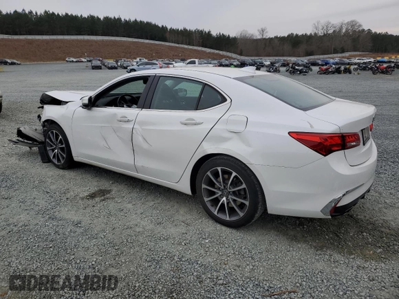 2019 Acura TLX with VIN 19UUB2F37KA005736, listed as a Copart auction lot 41910915 with 66,368 mi miles and Salvage Title. Bid and sale history available at carsss.com. Image 2.