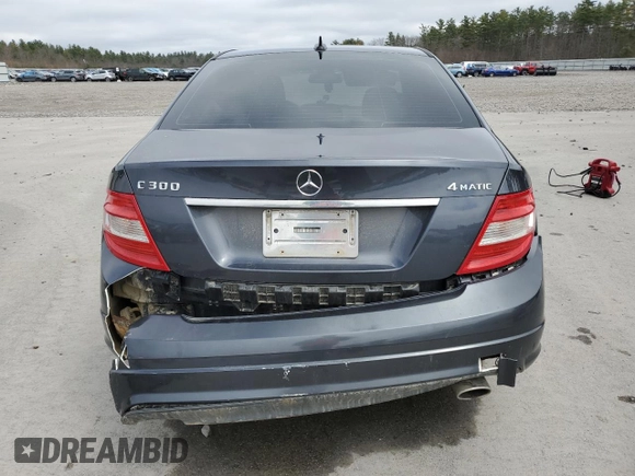 2011 Mercedes-Benz C 300 Sport with VIN WDDGF8BB8BR140117, listed as a Copart auction lot 53452895 with 137,509 mi miles and Salvage title. Bid and sale history available at DreamBid. Image 6.
