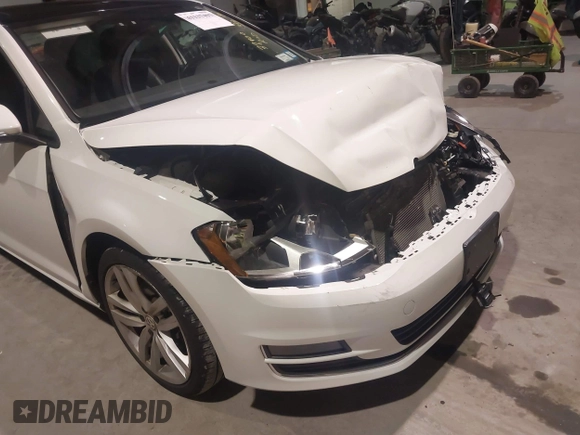 2017 Volkswagen Golf S with VIN 3VW217AU1HM040979, listed as a IAAI auction lot 41137497 with 37,400 mi miles and . Bid and sale history available at DreamBid. Image 6.