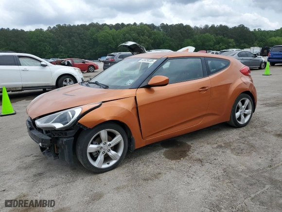 2015 Hyundai Veloster RE:FLEX with VIN KMHTC6AD8FU235946, listed as a Copart auction lot 53929235 with 143,526 mi miles and Clean Title. Bid and sale history available at carsss.com. Image 1.