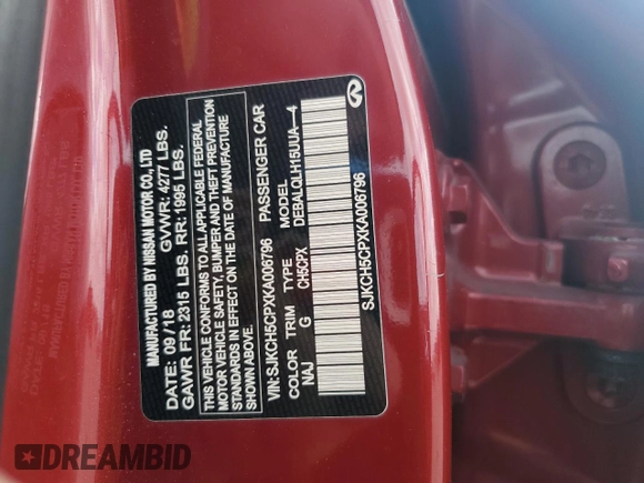 2019 Infiniti QX30 Essential with VIN SJKCH5CPXKA006796, listed as a Copart auction lot 43328315 with 101,579 mi miles and Salvage title. Bid and sale history available at DreamBid. Image 12.