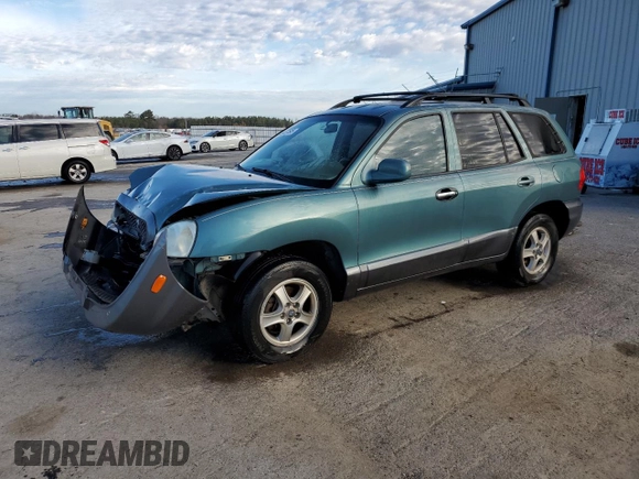 2003 Hyundai Santa Fe GLS with VIN KM8SC13D03U411184, listed as a Copart auction lot 46937505 with 185,227 mi miles and Salvage Title. Bid and sale history available at carsss.com. Image 1.