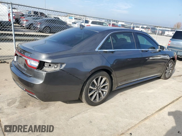 2020 Lincoln Continental Standard with VIN 1LN6L9PKXL5606406, listed as a Copart auction lot 82788694 with 45,998 mi miles and Salvage Title. Bid and sale history available at carsss.com. Image 3.