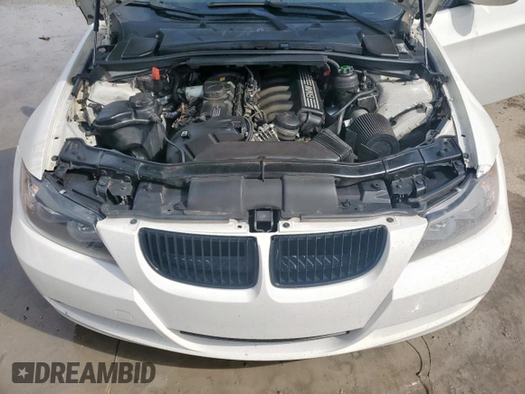 2008 BMW 3 Series 328i with VIN WBAVA37538NL46299, listed as a Copart auction lot 60355545 with 144,821 mi miles and Salvage title. Bid and sale history available at DreamBid. Image 11.