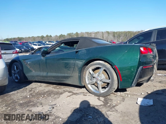 2014 Chevrolet Corvette 3LT with VIN 1G1YF3D73E5128925, listed as a IAAI auction lot 41398692 with 1 mi miles. Bid and sale history available at carsss.com. Image 13.