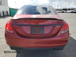 2017 Mercedes-Benz C 300 with VIN 55SWF4KB2HU215695, listed as a Copart auction lot 51107705 with 75,377 mi miles and Salvage Title. Bid and sale history available at carsss.com. Image 6.