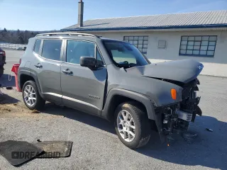 2021 Jeep Renegade Latitude with VIN ZACNJDB17MPN32651, listed as a Copart auction lot 48613025 with 42,196 mi miles and Salvage title. Bid and sale history available at DreamBid. Image 4.