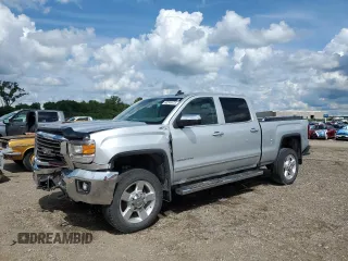 2016 GMC Sierra 2500HD SLT with VIN 1GT12TEG7GF161832, listed as a Copart auction lot 60240475 with 111,740 mi miles and Salvage title. Bid and sale history available at DreamBid. Image 1.