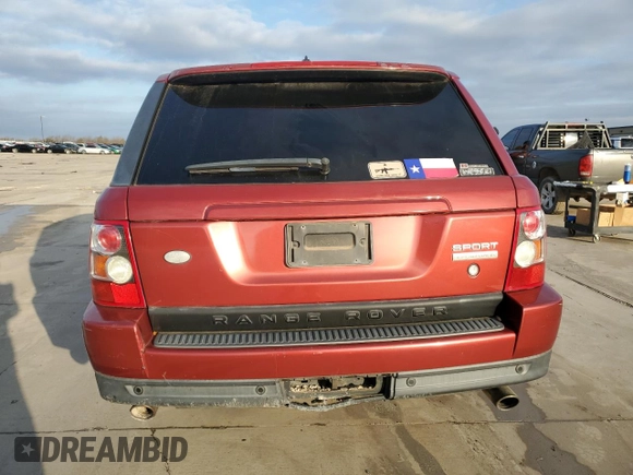 2006 Land Rover Range Rover Sport SC with VIN SALSH23406A923103, listed as a Copart auction lot 42998335 with 0 mi miles and Salvage Title. Bid and sale history available at carsss.com. Image 6.
