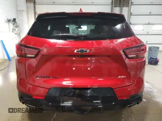 2024 Chevrolet Blazer RS with VIN 3GNKBKRS7RS144872, listed as a Copart auction lot 87925375 with 19,023 mi miles and Salvage title. Bid and sale history available at DreamBid. Image 6.