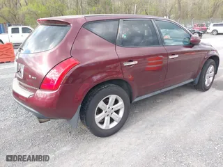 2007 Nissan Murano SL with VIN JN8AZ08W57W628246, listed as a IAAI auction lot 42036950 with 165,561 mi miles. Bid and sale history available at carsss.com. Image 4.