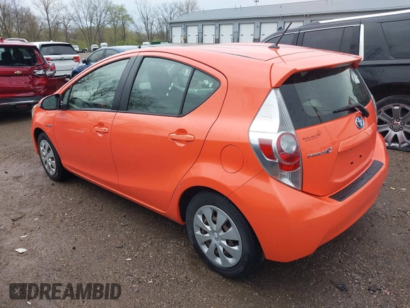 2013 Toyota Prius One with VIN JTDKDTB32D1053479, listed as a IAAI auction lot 41981035 with 53,588 mi miles. Bid and sale history available at carsss.com. Image 3.