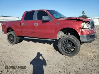 2007 Ford F-150 XLT with VIN 1FTRW14W07FA61866, listed as a Copart auction lot 86351004 with 250,615 mi miles and Salvage title. Bid and sale history available at DreamBid. Image 4.