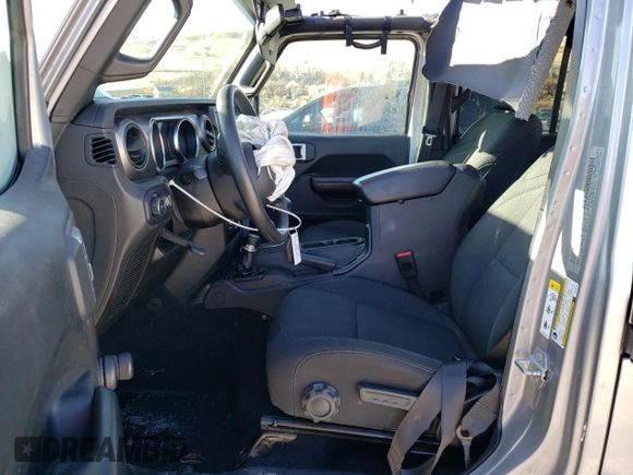 2019 Jeep Wrangler Unlimited Sport with VIN 1C4HJXDG9KW561720, listed as a Copart auction lot 44467445 with 69,290 mi miles and Salvage title. Bid and sale history available at DreamBid. Image 7.