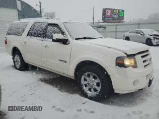 2008 Ford Expedition EL Limited with VIN 1FMFK20598LA66421, listed as a Copart auction lot 87637235 with 235,237 mi miles and Salvage Title. Bid and sale history available at carsss.com. Image 4.