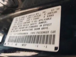 2009 Honda Accord EX-L with VIN 1HGCP36889A048474, listed as a IAAI auction lot 42043135 with 217,640 mi miles and . Bid and sale history available at DreamBid. Image 9.