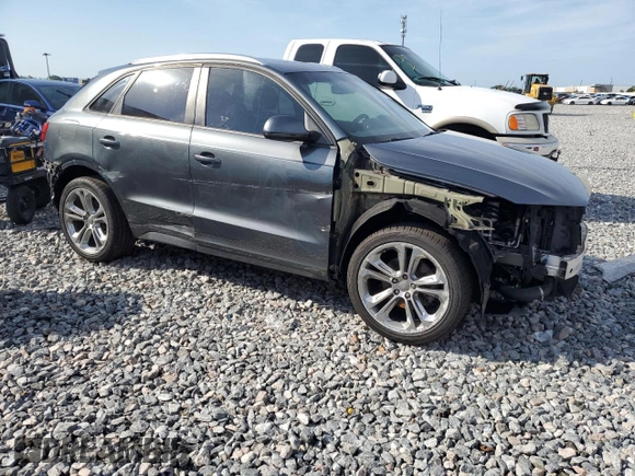 2018 Audi Q3 Premium with VIN WA1BCCFS4JR019085, listed as a Copart auction lot 57676375 with 94,743 mi miles and Salvage title. Bid and sale history available at DreamBid. Image 4.