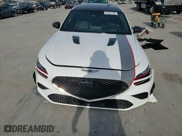 2022 Genesis G70 3.3T z VIN KMTG54TE2NU103730, wystawiony jako Copart lot #87601785 z przebiegiem 39 351 mil mil oraz Szkoda całkowita • Salvage title. Historia ofert i sprzedaży dostępna na DreamBid. Obrazek 11.