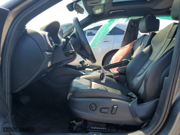 2018 Audi A3 Sportback e-tron Premium with VIN WAUUPBFF1JA100024, listed as a Copart auction lot 48099874 with 24,855 mi miles. Bid and sale history available at carsss.com. Image 7.