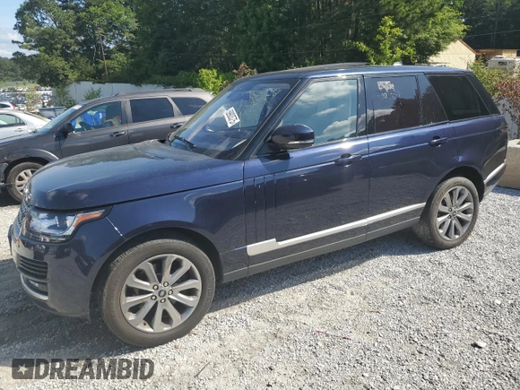 2017 Land Rover Range Rover with VIN SALGR2FV6HA375585, listed as a Copart auction lot 59903575 with 71,738 mi miles and Clean title. Bid and sale history available at DreamBid. Image 1.