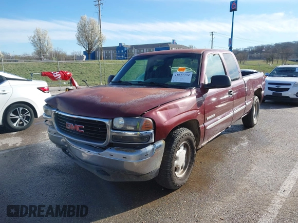 2000 GMC Sierra 1500 SLE with VIN 1GTEC19V0YZ168472, listed as a IAAI auction lot 41837734 with 277,163 mi miles and . Bid and sale history available at DreamBid. Image 2.