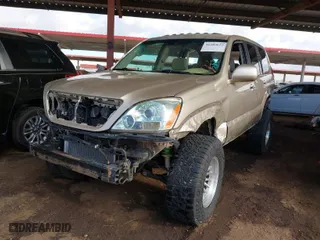 2008 Lexus GX 470 with VIN JTJBT20X580149408, listed as a IAAI auction lot 41589652 with 212,443 mi miles. Bid and sale history available at carsss.com. Image 2.