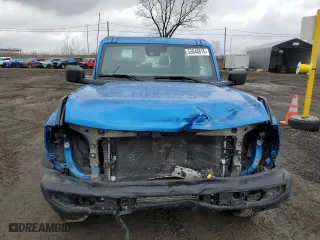 2021 Ford Bronco with VIN 1FMDE5AH5MLA75684, listed as a Copart auction lot 53048815 with 56,265 mi miles and Salvage Title. Bid and sale history available at carsss.com. Image 5.