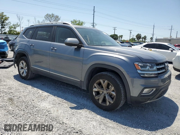 2018 Volkswagen Atlas SEL z VIN 1V2MR2CA5JC597037, wystawiony jako Copart lot #49145785 z przebiegiem 59 105 mil mil oraz Szkoda całkowita • Salvage title. Historia ofert i sprzedaży dostępna na DreamBid. Obrazek 4.