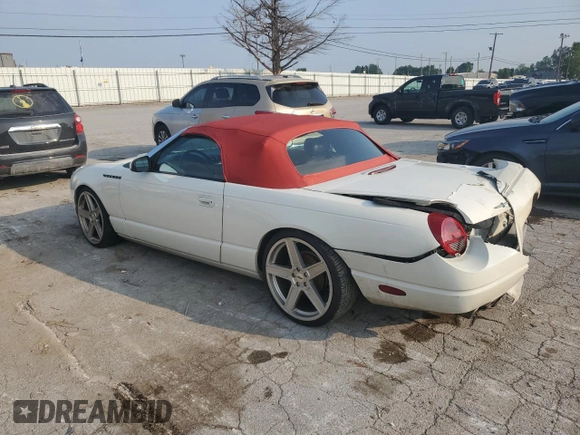 2002 Ford Thunderbird Hardtop Premium with VIN 1FAHP60AX2Y112499, listed as a Copart auction lot 66159944 with 147,721 mi miles and Non Repairable. Bid and sale history available at DreamBid. Image 2.