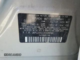 2018 Hyundai Accent SEL with VIN 3KPC24A37JE028748, listed as a Copart auction lot 76245404 with 135,059 mi miles and Salvage Title. Bid and sale history available at carsss.com. Image 14.