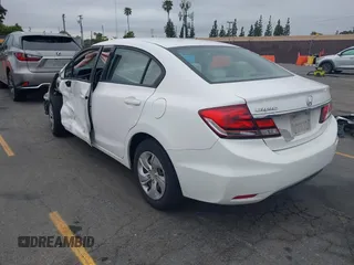 2015 Honda Civic LX with VIN 2HGFB2F53FH561723, listed as a IAAI auction lot 42163448 with 55,704 mi miles. Bid and sale history available at carsss.com. Image 3.