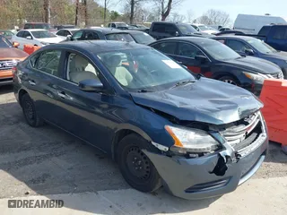 2015 Nissan Sentra S with VIN 3N1AB7AP5FY293799, listed as a IAAI auction lot 41722394 with 131,799 mi miles. Bid and sale history available at carsss.com. Image 1.