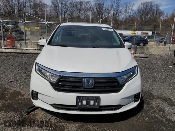2021 Honda Odyssey Touring with VIN 5FNRL6H85MB008260, listed as a Copart auction lot 49244845 with 58,570 mi miles and Salvage Title. Bid and sale history available at carsss.com. Image 5.