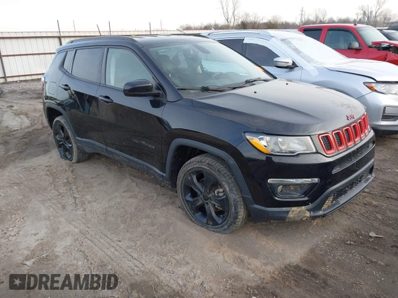 2020 Jeep Compass Latitude with VIN 3C4NJDBB9LT137387, listed as a IAAI auction lot 41379552 with 79,083 mi miles and . Bid and sale history available at carsss.com. Image 1.