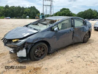 2024 Toyota Prius LE with VIN JTDACAAU0R3027813, listed as a Copart auction lot 65268685 with Not provided miles and Salvage title. Bid and sale history available at DreamBid. Image 1.