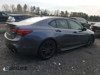 2020 Acura TLX w/A-Spec Pkg with VIN 19UUB1F61LA003177, listed as a Copart auction lot 85491164 with 91,967 mi miles and Salvage Title. Bid and sale history available at carsss.com. Image 3.