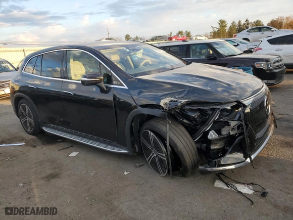 2023 Mercedes-Benz EQS with VIN 4JGDM2EB3PA002126, listed as a Copart auction lot 75989683 with 0 mi miles. Bid and sale history available at carsss.com. Image 4.