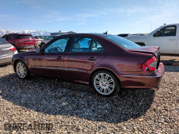 2007 Mercedes-Benz E 350 with VIN WDBUF87X87B139243, listed as a Copart auction lot 48428485 with 65,552 mi miles and Salvage Title. Bid and sale history available at DreamBid. Image 2.