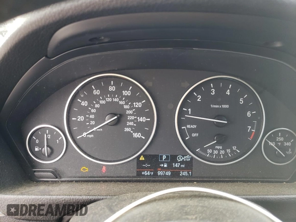 2015 BMW 3 Series 328i z VIN WBA3C1C51FK120871, wystawiony jako Copart lot #58486625 z przebiegiem 99 749 mil mil oraz Czysty tytuł • Clean title. Historia ofert i sprzedaży dostępna na DreamBid. Obrazek 9.
