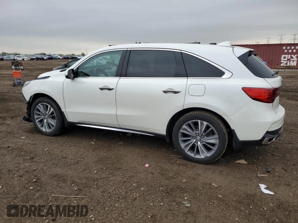 2018 Acura MDX Technology with VIN 5J8YD4H53JL008190, listed as a Copart auction lot 55620065 with 70,180 mi miles and Salvage title. Bid and sale history available at DreamBid. Image 2.