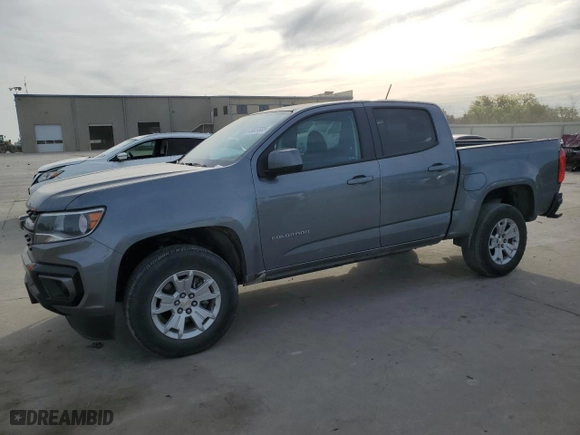 2022 Chevrolet Colorado 2WD LT with VIN 1GCGSCEN8N1264471, listed as a Copart auction lot 49537835 with 29,268 mi miles and Salvage Title. Bid and sale history available at carsss.com. Image 1.
