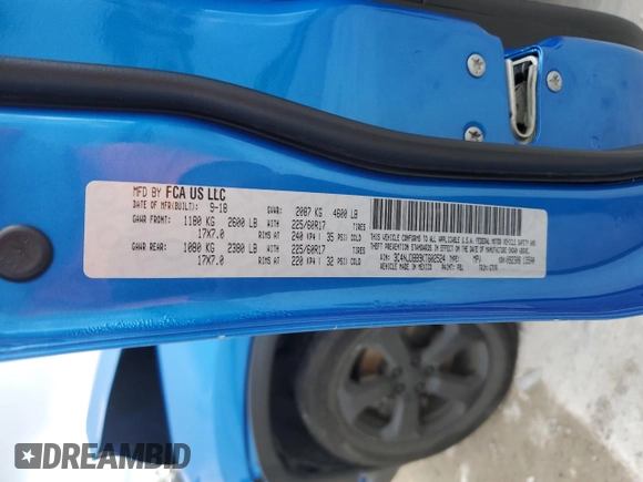 2019 Jeep Compass Altitude z VIN 3C4NJDBB9KT602524, wystawiony jako Copart lot #86093584 z przebiegiem 143 659 mil mil oraz Nie do naprawy • Non repairable. Historia ofert i sprzedaży dostępna na DreamBid. Obrazek 12.