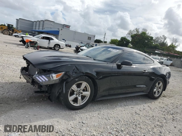 2017 Ford Mustang V6 with VIN 1FA6P8AM9H5286179, listed as a Copart auction lot 64785145 with 99,514 mi miles and Salvage title. Bid and sale history available at DreamBid. Image 1.