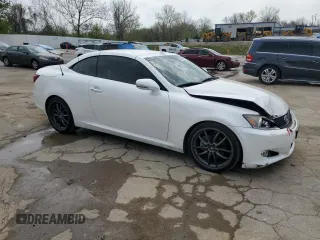 2012 Lexus IS 250 C with VIN JTHFF2C23C2524901, listed as a Copart auction lot 53550135 with 67,652 mi miles and Salvage title. Bid and sale history available at DreamBid. Image 4.