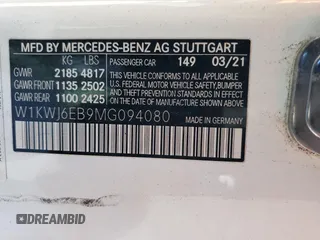 2021 Mercedes-Benz C 43 AMG z VIN W1KWJ6EB9MG094080, wystawiony jako Copart lot #88335805 z przebiegiem 31 142 mil mil oraz Szkoda całkowita • Salvage title. Historia ofert i sprzedaży dostępna na DreamBid. Obrazek 14.